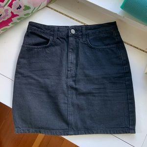 BDG Black Jean Mini Skirt